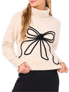 Cece Long Sleeve Bow Sweater